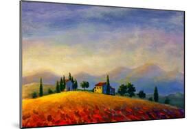 Summer Houses Landscape-Valery Rybakow-Mounted Premium Giclee Print