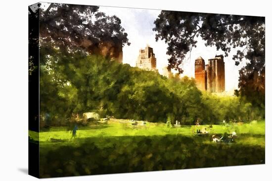 Summer in Central Park-Philippe Hugonnard-Stretched Canvas