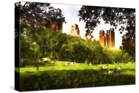 Summer in Central Park-Philippe Hugonnard-Stretched Canvas