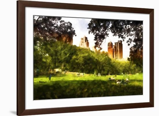 Summer in Central Park-Philippe Hugonnard-Framed Giclee Print