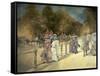 Summer in Hyde Park-Peter Miller-Framed Stretched Canvas