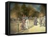 Summer in Hyde Park-Peter Miller-Framed Stretched Canvas