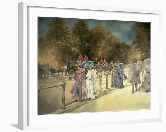Summer in Hyde Park-Peter Miller-Framed Giclee Print