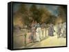 Summer in Hyde Park-Peter Miller-Framed Stretched Canvas