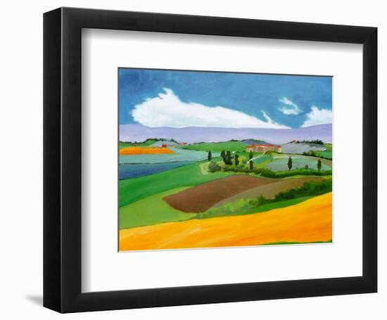 Summer in Provence I-L^ Vallet-Framed Art Print