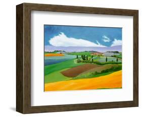 Summer in Provence I-L^ Vallet-Framed Art Print