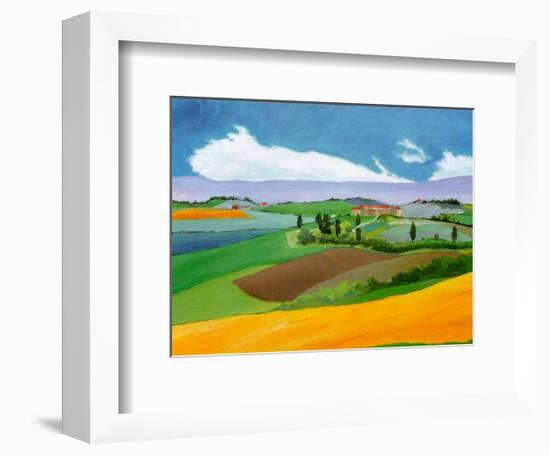 Summer in Provence I-L^ Vallet-Framed Art Print