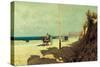 Summer in Sicily. Palermo, Via Romagnolo, 1872-Francesco Lojacono-Stretched Canvas