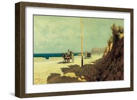 Summer in Sicily. Palermo, Via Romagnolo, 1872-Francesco Lojacono-Framed Art Print