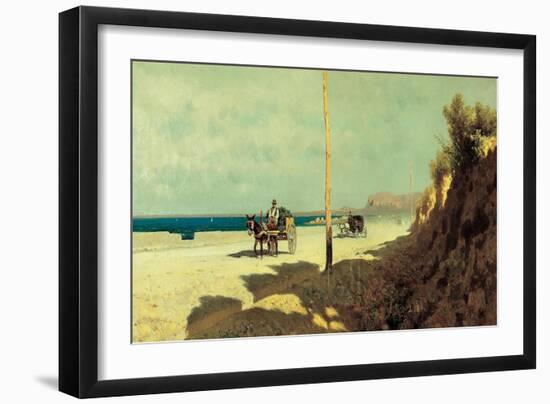 Summer in Sicily. Palermo, Via Romagnolo, 1872-Francesco Lojacono-Framed Premium Giclee Print