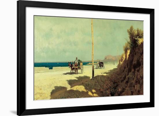 Summer in Sicily. Palermo, Via Romagnolo, 1872-Francesco Lojacono-Framed Art Print