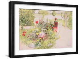 Summer in Sundborn, 1913, from a Commercially Printed Portfolio, Published in 1939-Carl Larsson-Framed Giclee Print