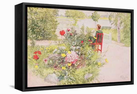 Summer in Sundborn, 1913, from a Commercially Printed Portfolio, Published in 1939-Carl Larsson-Framed Stretched Canvas