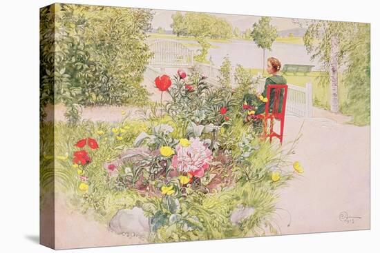 Summer in Sundborn, 1913, from a Commercially Printed Portfolio, Published in 1939-Carl Larsson-Stretched Canvas