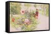 Summer in Sundborn, 1913, from a Commercially Printed Portfolio, Published in 1939-Carl Larsson-Framed Stretched Canvas