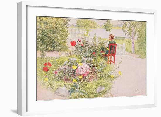 Summer in Sundborn, 1913, from a Commercially Printed Portfolio, Published in 1939-Carl Larsson-Framed Giclee Print