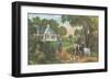 Summer in the Country-Currier & Ives-Framed Art Print