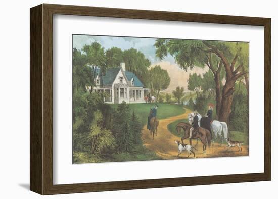 Summer in the Country-Currier & Ives-Framed Art Print