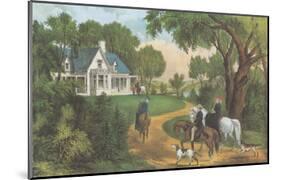 Summer in the Country-Currier & Ives-Mounted Art Print