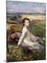 Summer in the Fields, (Oil on Canvas)-George Clausen-Mounted Giclee Print