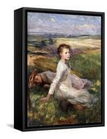 Summer in the Fields-Sir George Clausen-Framed Stretched Canvas