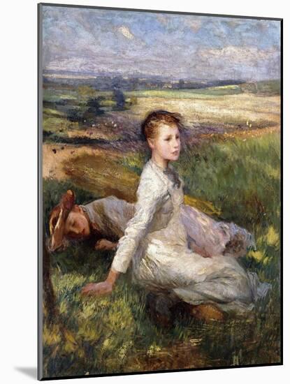 Summer in the Fields-Sir George Clausen-Mounted Giclee Print