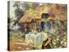 Summer in the Garden-Henri-Gaston Darien-Stretched Canvas