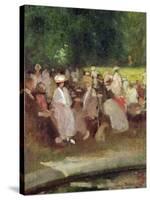 Summer in the Park, C.1881-Emile Hoeterickx-Stretched Canvas