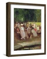 Summer in the Park, C.1881-Emile Hoeterickx-Framed Giclee Print