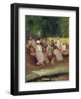 Summer in the Park, C.1881-Emile Hoeterickx-Framed Giclee Print