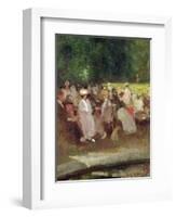 Summer in the Park, C.1881-Emile Hoeterickx-Framed Giclee Print