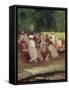 Summer in the Park, C.1881-Emile Hoeterickx-Framed Stretched Canvas