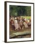 Summer in the Park, C.1881-Emile Hoeterickx-Framed Giclee Print