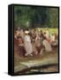 Summer in the Park, C.1881-Emile Hoeterickx-Framed Stretched Canvas