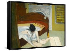 Summer Interior-Edward Hopper-Framed Stretched Canvas