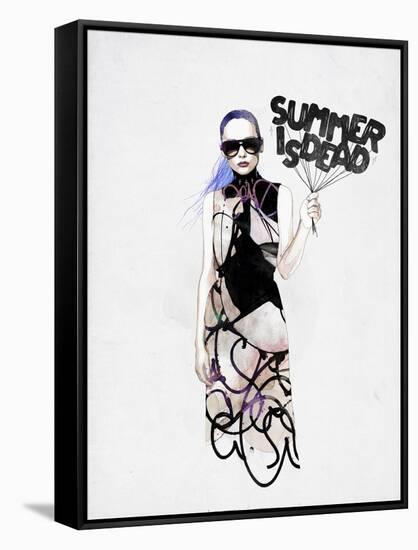 Summer Is Dead-Mydeadpony-Framed Stretched Canvas