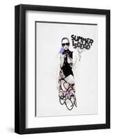 Summer Is Dead-Mydeadpony-Framed Art Print