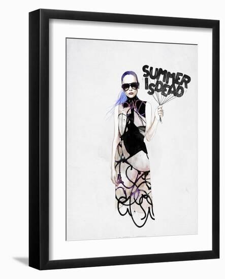 Summer Is Dead-Mydeadpony-Framed Art Print