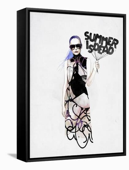 Summer Is Dead-Mydeadpony-Framed Stretched Canvas