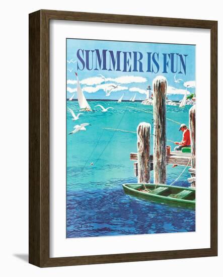 Summer Is Fun-Rod Ruth-Framed Art Print