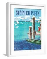 Summer Is Fun-Rod Ruth-Framed Art Print