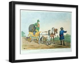 Summer Kibitka with a Courier, 1803-John Augustus Atkinson-Framed Giclee Print