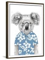 Summer Koala (Blue)-Balazs Solti-Framed Premium Giclee Print