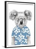 Summer Koala (Blue)-Balazs Solti-Framed Premium Giclee Print