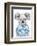 Summer Koala (Blue)-Balazs Solti-Framed Art Print