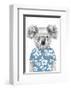 Summer Koala (Blue)-Balazs Solti-Framed Art Print