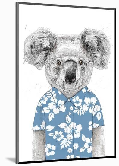 Summer Koala (Blue)-Balazs Solti-Mounted Art Print