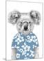 Summer Koala (Blue)-Balazs Solti-Mounted Art Print