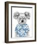 Summer Koala (Blue)-Balazs Solti-Framed Art Print