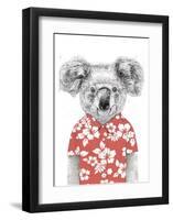 Summer Koala (Red)-Balazs Solti-Framed Art Print